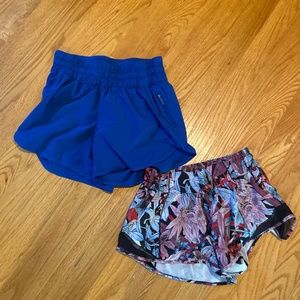 2 pairs of Lululemon sz 4 shorts